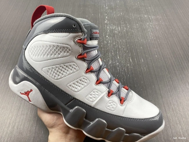 1st Kicks Shoes Red CT8019-162 Jordan 9 Air Fire 0730